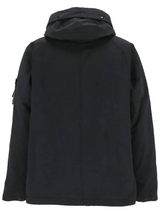 Logo David TC Down Hooded Jacket Navy - STONE ISLAND - BALAAN 3