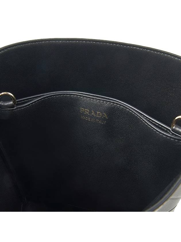 Top Stitching Bucket Bag Black - PRADA - BALAAN 10