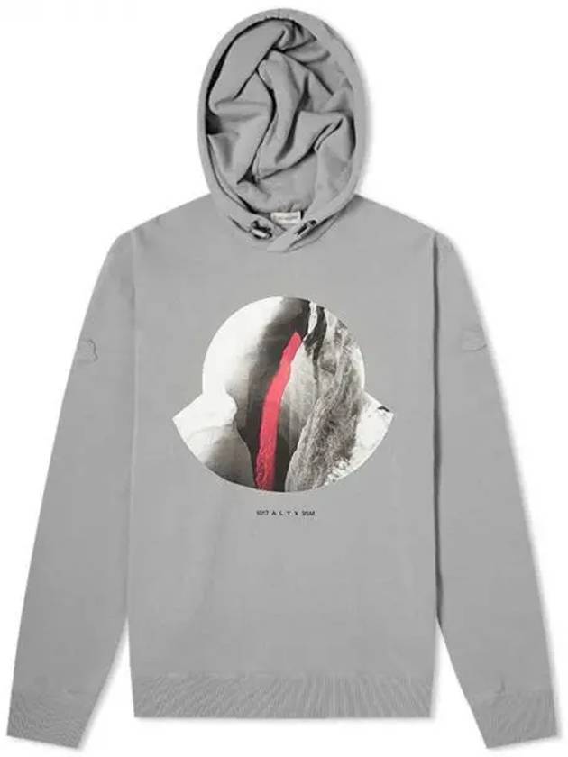 Genius Alix Hooded Gray Men's TShirt 197004 - MONCLER - BALAAN 1