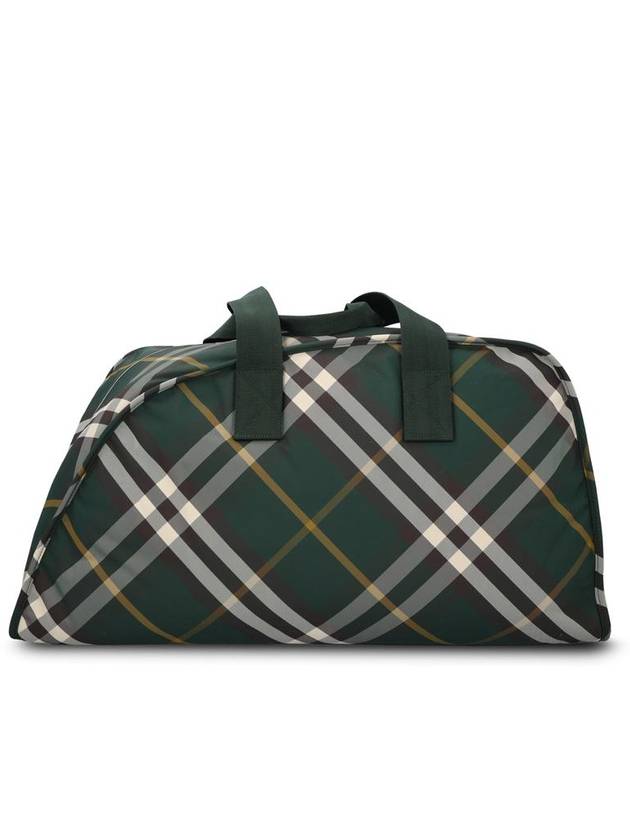 Shield Check Pattern Large Duffel Bag Green - BURBERRY - BALAAN 4