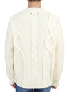 Logo Patch Twisted Knit Top Ivory - GOLDEN GOOSE - BALAAN 5