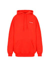 Women's Logo Embroidered Hooded Top Red - BALENCIAGA - BALAAN 1