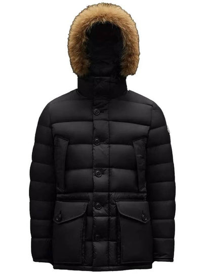 Cluny Long Down Jacket Black - MONCLER - BALAAN 2