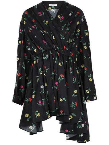 floral print dress - BALENCIAGA - BALAAN 1