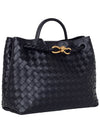 Andiamo Medium Tote Bag Black - BOTTEGA VENETA - BALAAN 3