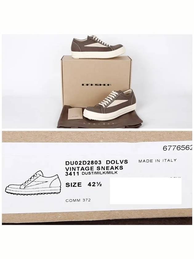 Dark Shadow Low Top Sneakers Dust - RICK OWENS - BALAAN 7