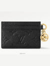 LV Charm Monogram Empreinte Leather Card Wallet Black - LOUIS VUITTON - BALAAN 6