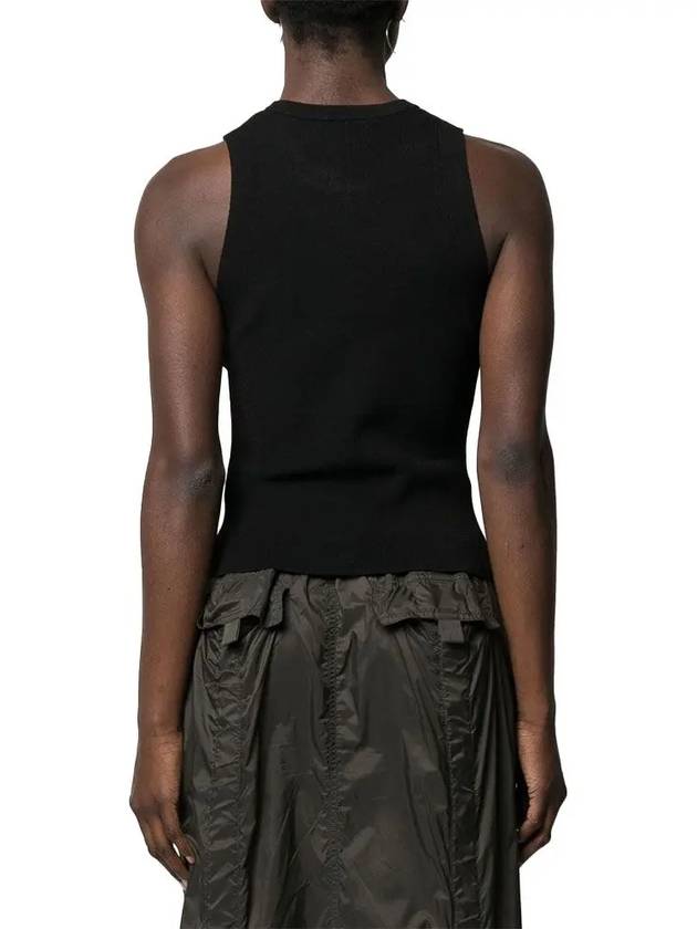 M Onerva Logo Plaque Cut Out Sleeveless Black - DIESEL - BALAAN 3