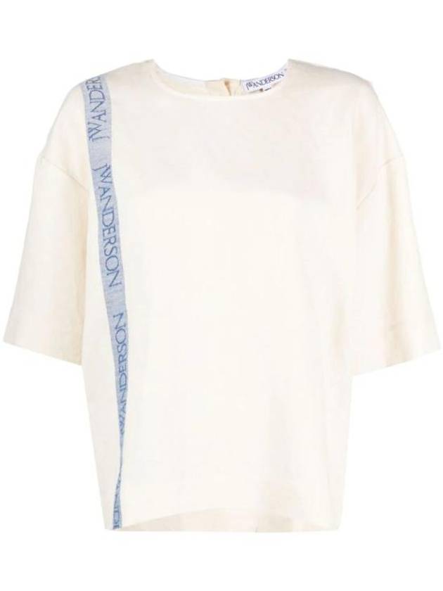 Short Sleeve T-Shirt TP0320PG1483046 White - JW ANDERSON - BALAAN 1