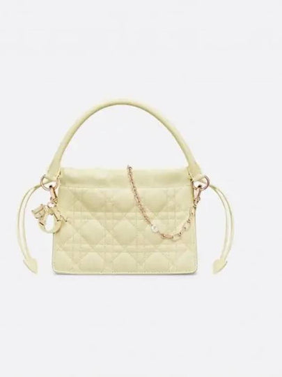 Lady Dior Milly Mini Tote Bag Pastel Yellow - DIOR - BALAAN 2