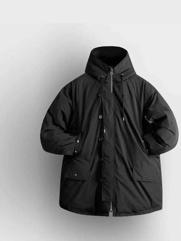 Signature N3B padded parka black - INDUST - BALAAN 5