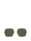 Square Metal Sunglasses Gold - GUCCI - BALAAN 1