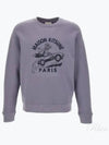 Maison Kitsune Racing Fox Comfort Sweatshirt Duster Blue - MAISON KITSUNE - BALAAN 2