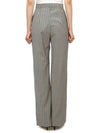 Rachino Pinstripe Wool Wide Pants Medium Gray - MAX MARA - BALAAN 6