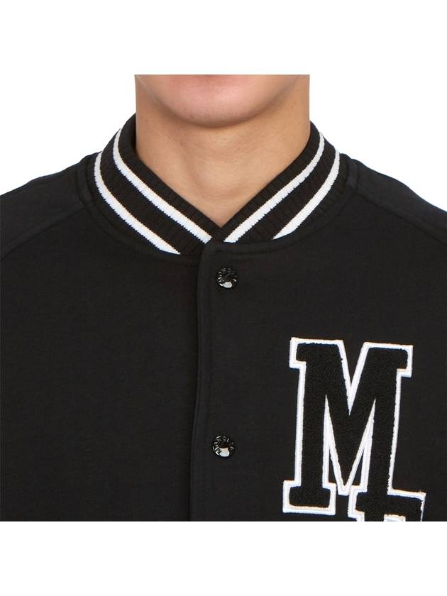 Fragment collab Varsity Fleece Cardigan Black - MONCLER - BALAAN 8