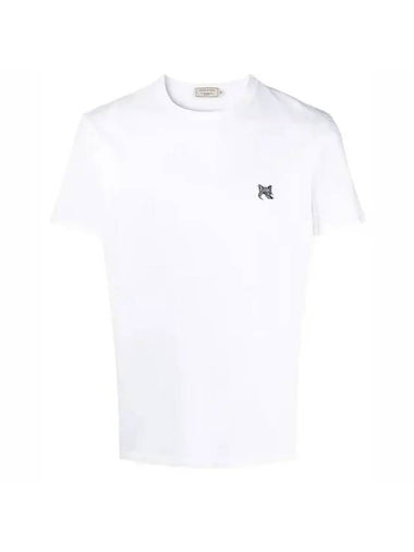 Grey Fox Head Patch Classic Short Sleeve T-Shirt White - MAISON KITSUNE - BALAAN 1