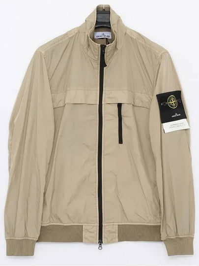 Compass Badge Pleated Windbreaker Sand - STONE ISLAND - BALAAN 2