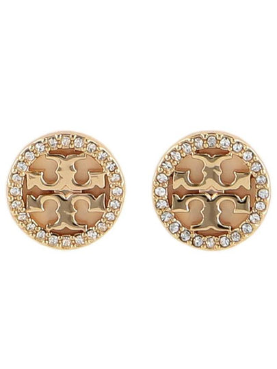 Miller Crystal Stud Earrings Rose Gold - TORY BURCH - BALAAN 2