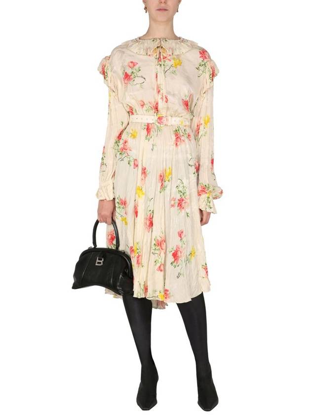 floral long dress - BALENCIAGA - BALAAN 3