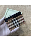 SANDON Vintage Check Card Wallet Beige - BURBERRY - BALAAN 3