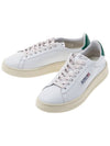 Dallas Green Tab Leather Low Top Sneakers White - AUTRY - BALAAN 2