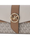 Greenwich Medium Logo Shoulder Bag White - MICHAEL KORS - BALAAN 8