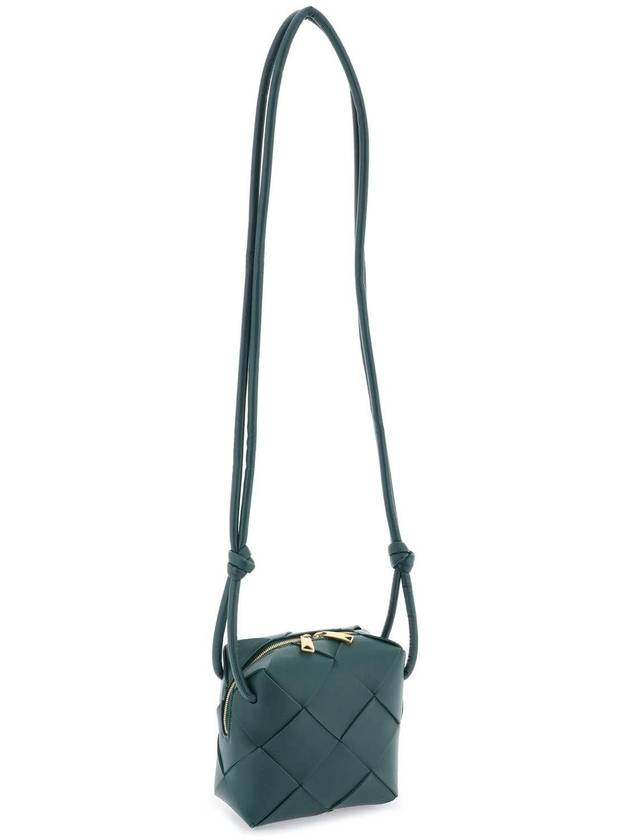 Cassette Intrecciato Mini Shoulder Bag Emerald Green - BOTTEGA VENETA - BALAAN 4