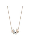 Lilia Butterfly Necklace Rose Gold - SWAROVSKI - BALAAN 4