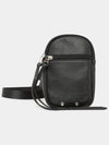 Canvas Leather Cross Bag Black - COURREGES - BALAAN 4