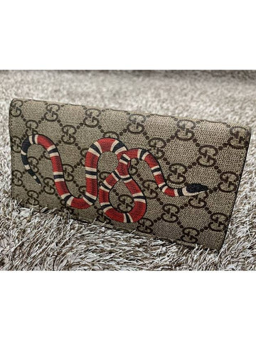 Snake printed long wallet - GUCCI - BALAAN 1