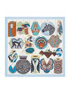 Lanternes Ballons Et Cocardes 90 Scarf Bleu Ciel - HERMES - BALAAN 1