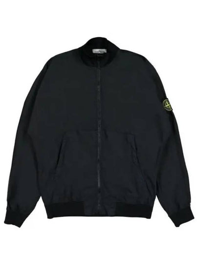 Cotton Nylon Ripstop Bomber Jacket Black - STONE ISLAND - BALAAN 2