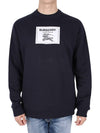 Men's Prorsum Label Cotton Sweatshirt Navy - BURBERRY - BALAAN 2