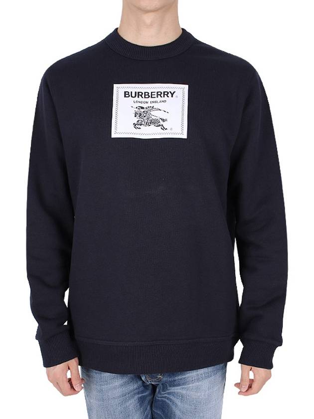 Men's Prorsum Label Cotton Sweatshirt Navy - BURBERRY - BALAAN 3