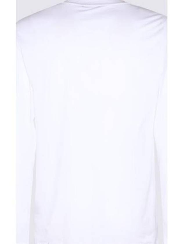 Crew Neck Cotton Modal Long Sleeve T-Shirt White - TOM FORD - BALAAN 3