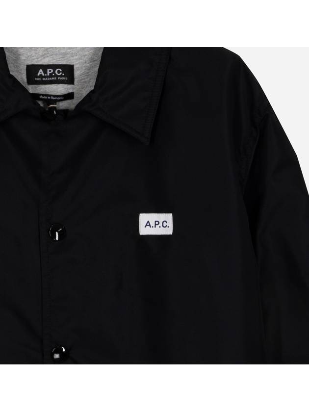 Aleski Coach Jacket Black - A.P.C. - BALAAN 4