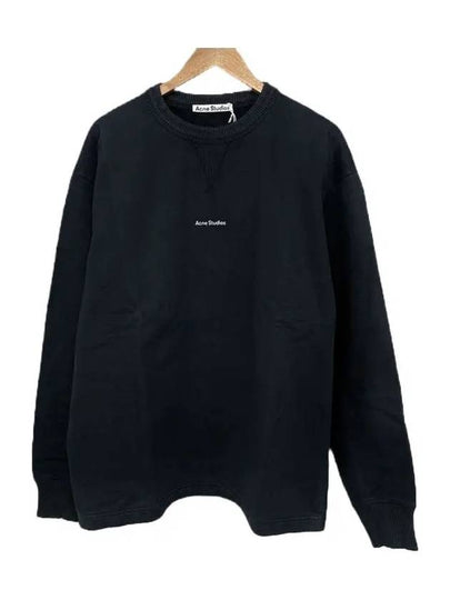 Lettering Logo Sweatshirt Black - ACNE STUDIOS - BALAAN 2