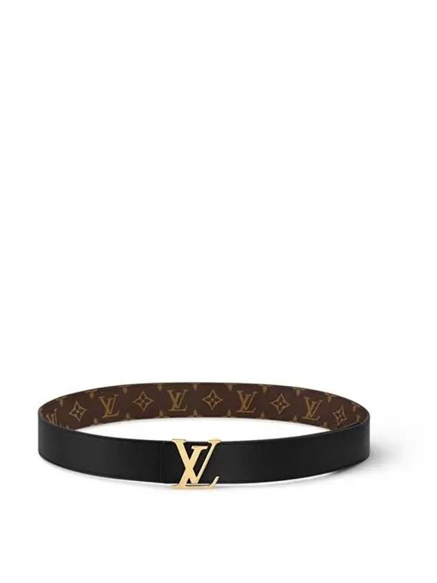 LV Initiales 40Mm Reversible Leather Belt Black - LOUIS VUITTON - BALAAN 3