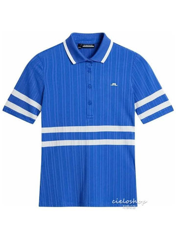 Moira Golf Polo Short Sleeve T-Shirt Blue GWJT08804 - J.LINDEBERG - BALAAN 1