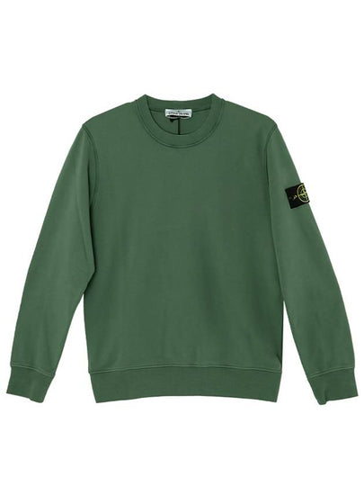 Compass Patch Cotton Sweatshirt Sage Green - STONE ISLAND - BALAAN 2