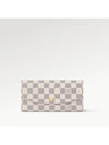 Emilie Damier Canvas Long Wallet Ivory - LOUIS VUITTON - BALAAN 2