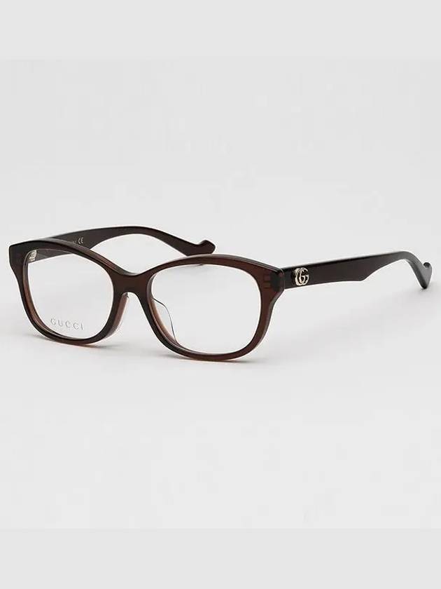 Eyewear Asian fit horn rimmed glasses brown - GUCCI - BALAAN 8