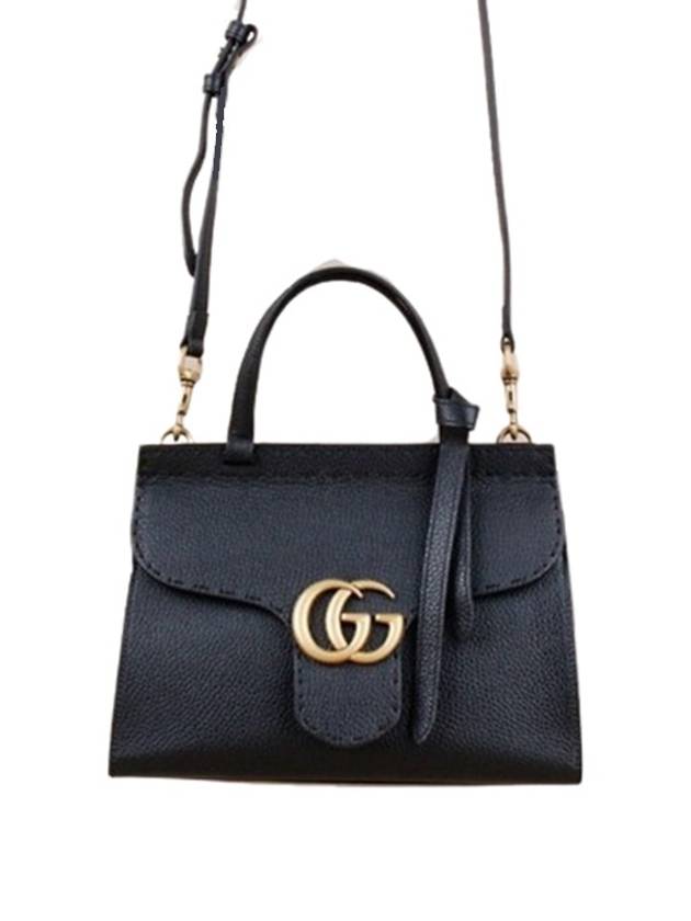 Women's GG Marmont Tote Bag Black - GUCCI - BALAAN 7