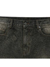 Splash straight denim pants black - NOIRER - BALAAN 5