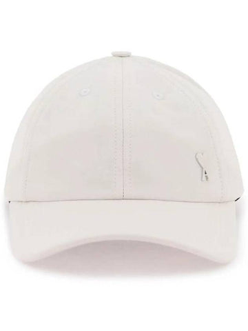 Logo Stud Ball Cap White - AMI - BALAAN 1