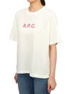 Mae Pique Mesh Short Sleeve T-Shirt White - A.P.C. - BALAAN 3