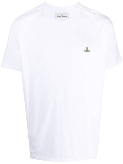 ORB Logo Cotton Short Sleeve T-Shirt White - VIVIENNE WESTWOOD - BALAAN 2