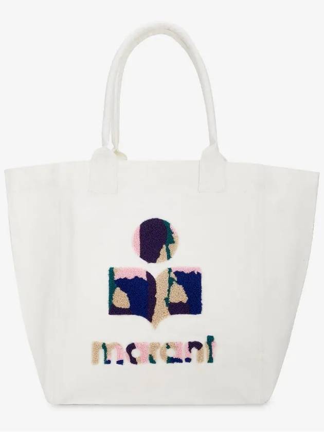 Yenky Logo Tote Bag Ecru - ISABEL MARANT - BALAAN 4