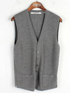 Smith Market Used Luxury Gray Vest Men s Clothing - NEIL BARRETT - BALAAN 1