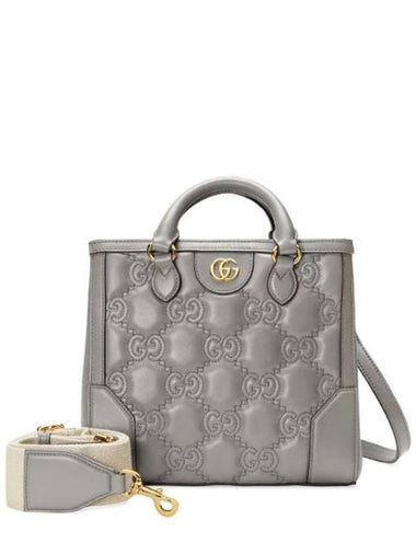 GG Matelassé Mini Tote Bag Grey - GUCCI - BALAAN 1